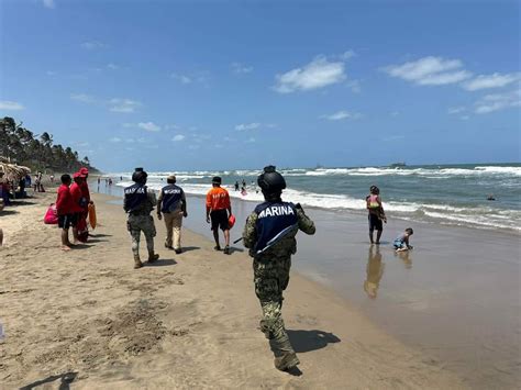 Bandera Roja En Playas De Tabasco Por Alto Oleaje Durante Semana Santa