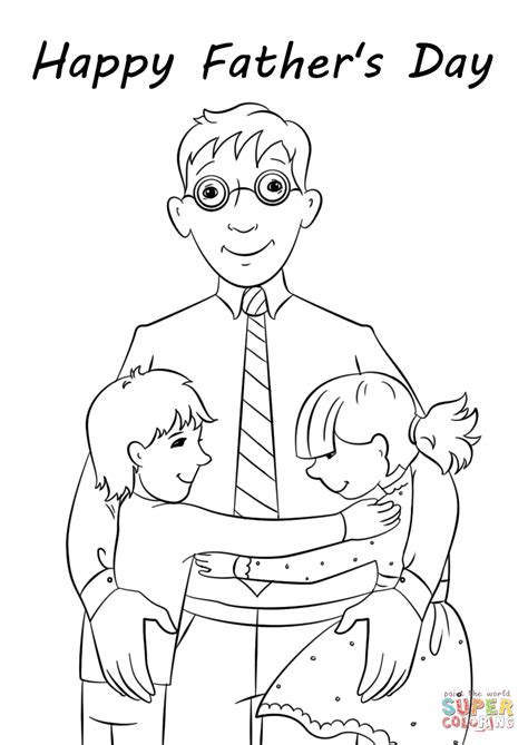 Father S Day Printable Coloring Pages