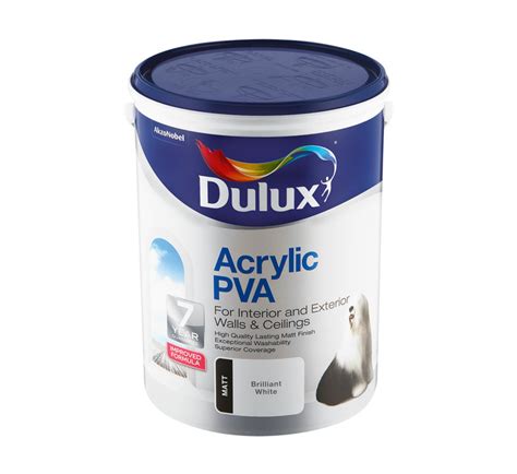 Dulux 5 L Acrylic Pva 5lt Pva Paint 5l Pva Paint 5l Paint Paint