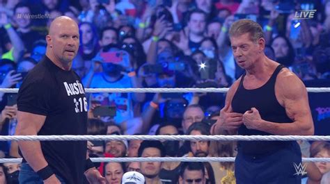 Vince Mcmahon Wrestles At Wrestlemania 38 Night Two Steve Austin