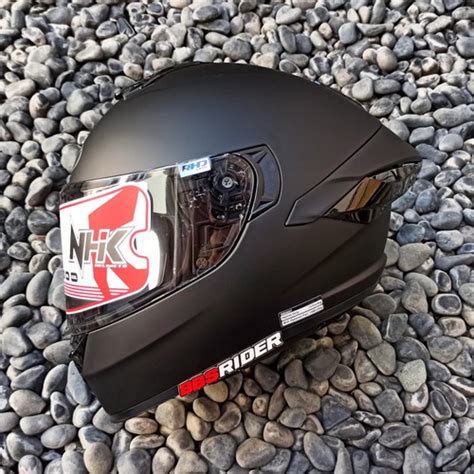 Jual Helm NHK Mark 1 Elite Single Visor Dim Grey Doff Kota Surabaya