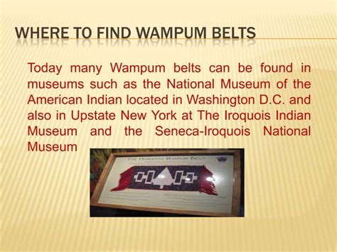 Wampum Belt Powerpoint Ppt