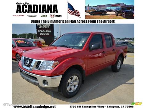 2011 Red Alert Nissan Frontier SV Crew Cab 4x4 65612000 Photo 5