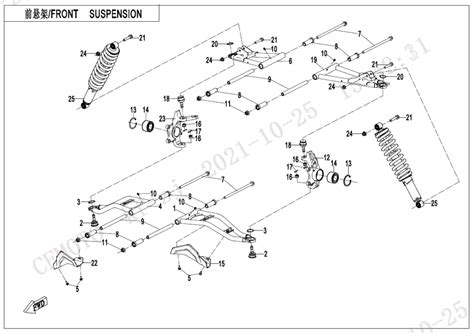 Diagram 2022 CFMoto UFORCE 1000 XL CF1000UZ 2 FRONT SUSPENSION F05