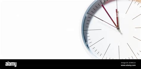 Clock Time Management Concept Time Planning Web Banner Free Space