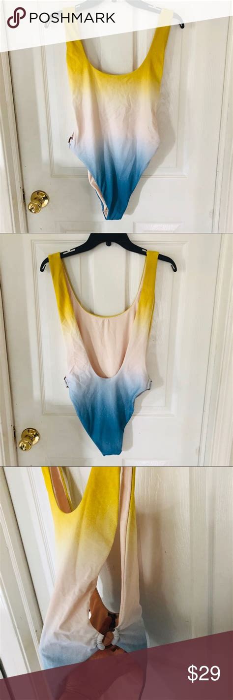 Nwot Ombr Tie Dye One Piece Aerie Swimsuit One Piece Swimsuits Tie Dye