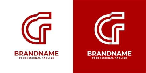 Lettre Moderne Cf Logo Adapt Toute Entreprise Ou Identit Avec Les