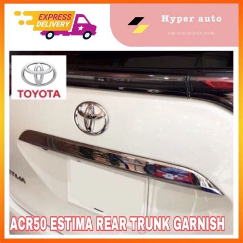 Toyota Estima Acr Led Chrome Rear Trunk Garnish