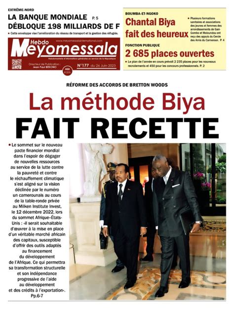 Meyomessala Hebdo Du Ao T Meyomessala International