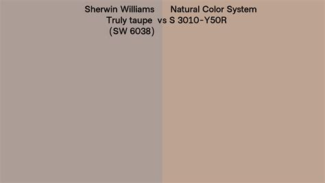 Sherwin Williams Truly Taupe Sw 6038 Vs Natural Color System S 3010