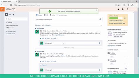 How To Delete A Post In Yammer YouTube