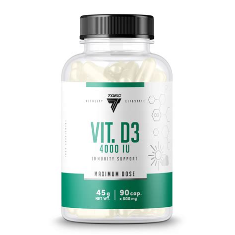 TREC Vitality VITAMIN D3 4000 IU 90 Kaps Witamina 11865415755 Allegro Pl