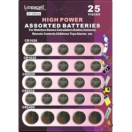 Amazon Loopacell High Power Super Alkaline Button Cell Assorted 1