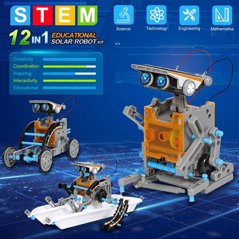 Buy Aohu 12 In 1 Science Solar Robot Kit For Kidsstem Educational Diy