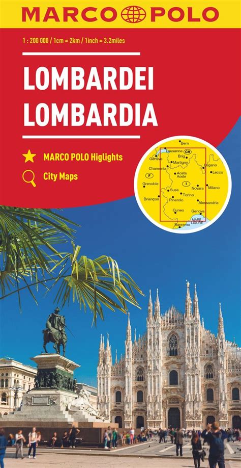 Marco Polo Regionalkarte Italien Lombardei Oberitalienische Seen