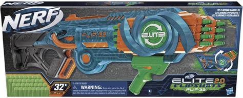 Nerf Elite 2 0 Blaster Flipshots Flip 32 2 Fois 16 Canons Pivotants