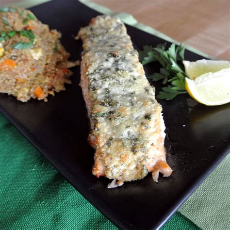 Gourmet Cooking For Two Herb Crusted Salmon