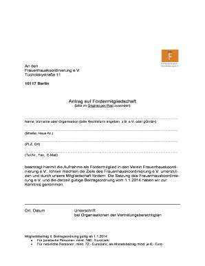 Ausf Llbar Online Frauenhauskoordinierung Antrag Auf