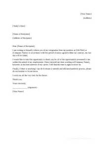 Template Resignation Letter Word Bonus