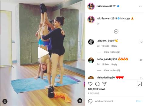 Watch VIRAL Video Rakhi Sawant Trolled For Her Outfit In Yoga Video Netizens Called Naked