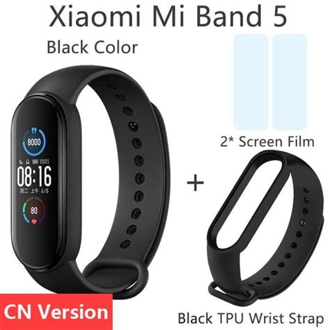 Bracelet connecté moniteur d activité physique Mi Band 5 moniteur de