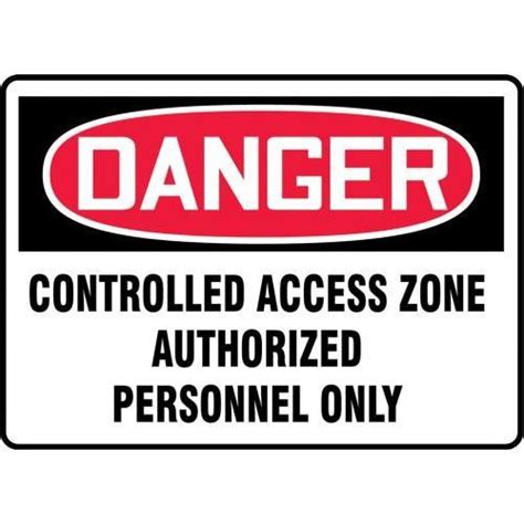 Order Madm Xv By Accuform Danger Safety Sign Controlled Access