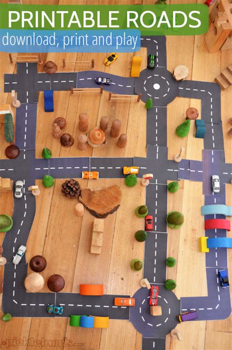 Printable Roads for Awesome Imaginative Play. - Picklebums