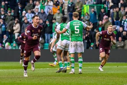 Goal 02 Lawrence Shankland Hearts Celebrates Editorial Stock Photo ...