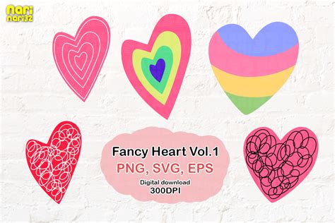 Fancy Heart Vol.01, Heart Clipart, Love Graphic by narinari32 ...