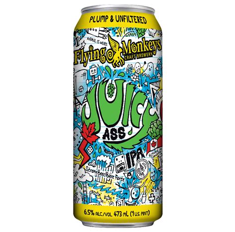FLYING MONKEYS JUICY ASS IPA 24 X Can 473 Ml The Beer Store