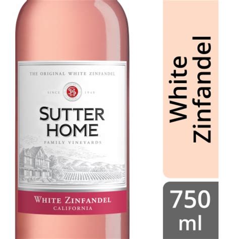 Sutter Home White Zinfandel California Pink Wine Ml Frys Food