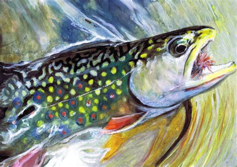 Jack Tarpon Fishing Art On Twitter Brook Trout Fishing Art Print