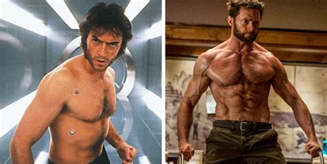 Hugh Jackman 31 Lat W Filmie X Men 2000 Vs Hugh Jackman 44 Lata W Filmie The Wolverine