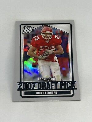 2007 Topps Draft Picks And Prospects Refractors 106 Brian Leonard 125