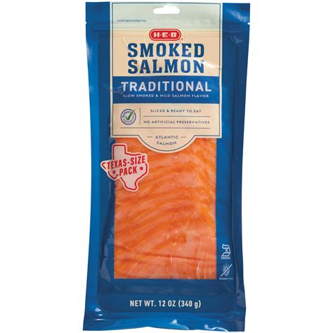 H-E-B Smoked Atlantic Salmon – Traditional, Texas-Size | Fig App