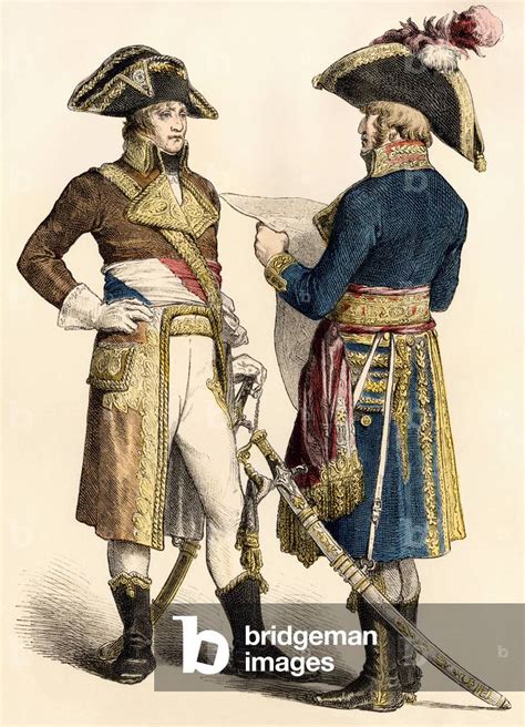 Image of Uniforms of generals of the French army, at the beginning