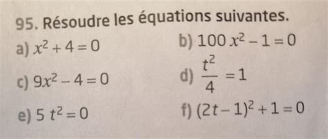 Bonjour Résoudre Une Equation Ou Une Inéquation Du Premier Degré Une Equation Du Type X Au