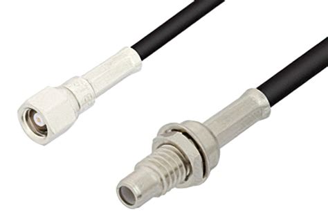 Smc Plug To Smc Jack Bulkhead Cable Using Rg Coax Rohs