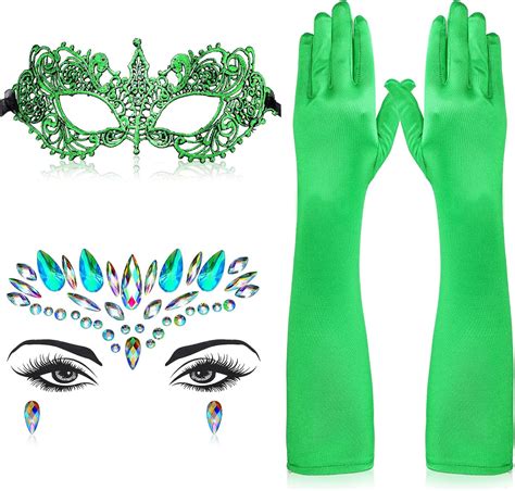 Amazon Eurzom Halloween Green Costume Accessories Festival Face