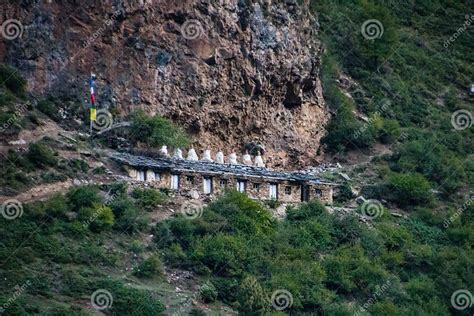 Ancient Milarepa Monastry and Cave Stock Photo - Image of religion ...