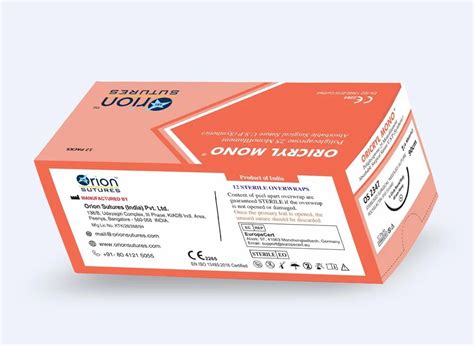 Poliglecaprone 25 Monofilament Absorbable Surgical Sutures Usp