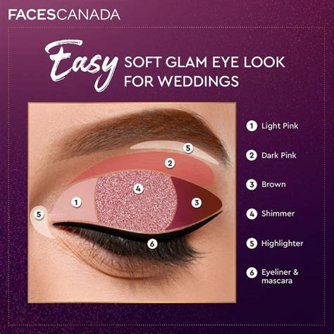 Soft Eye Glam Makeup Guide For Wedding Look