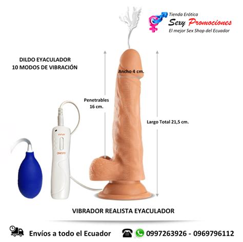 Dildo Vibrador Eyaculador Realista Importadora Erótica Sex Shop