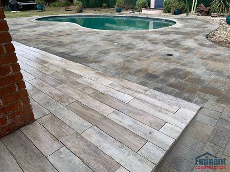 1650 Sqft Pool Deck Pavers Project In Encino Using Belgard Catalina