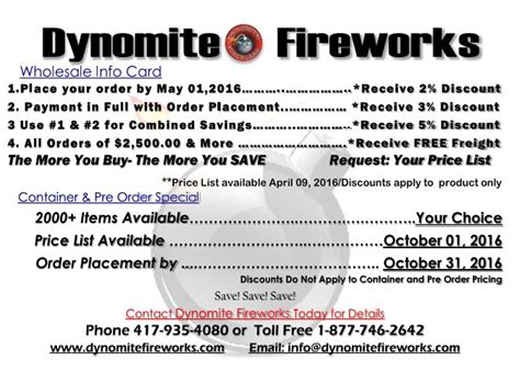 Welcome - Dynomite Fireworks Wholesale Distributor; Retail Missouri ...