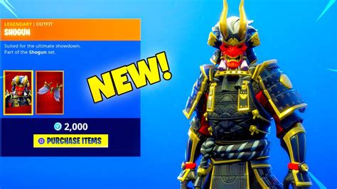 New Shogun Skin Is Out Oni Samurai New Item Shop Fortnite Battle