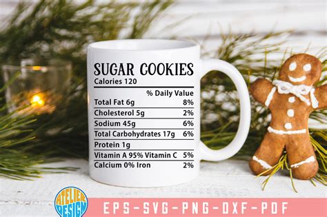 Sugar Cookies Nutrition Facts Christmas Graphic by Atelier Design ...