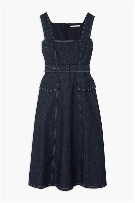 Emilia Wickstead Petra Belted Denim Midi Dress The Outnet