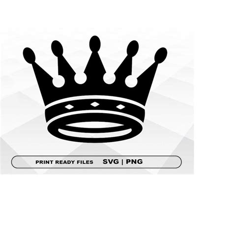 Crown SVG and PNG Files Clipart, Crown Print SVG, Digital Do - Inspire ...