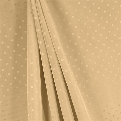 Beige Polka Dot Acetate Lining Fabric Lining Fabric Polka Dots Fabric